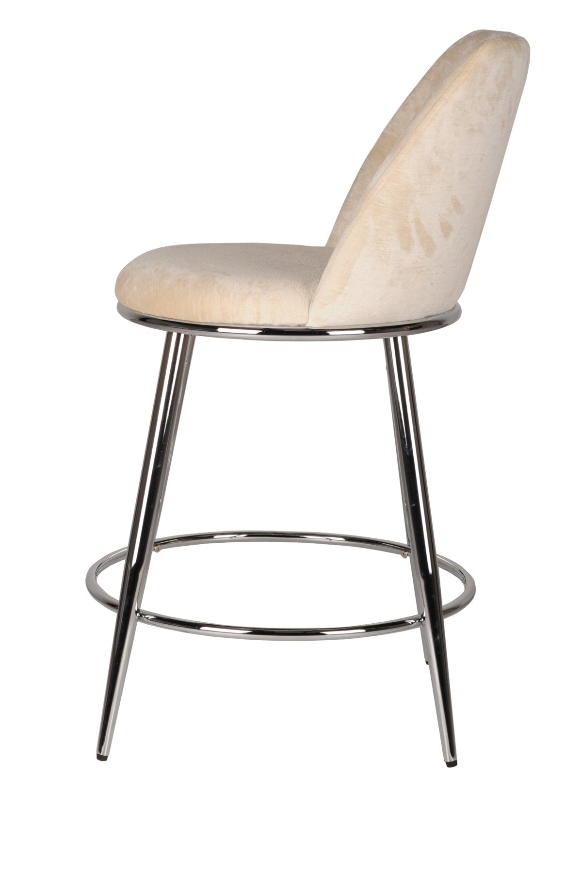 Curved Counter Stool, Set of 2 – Beige