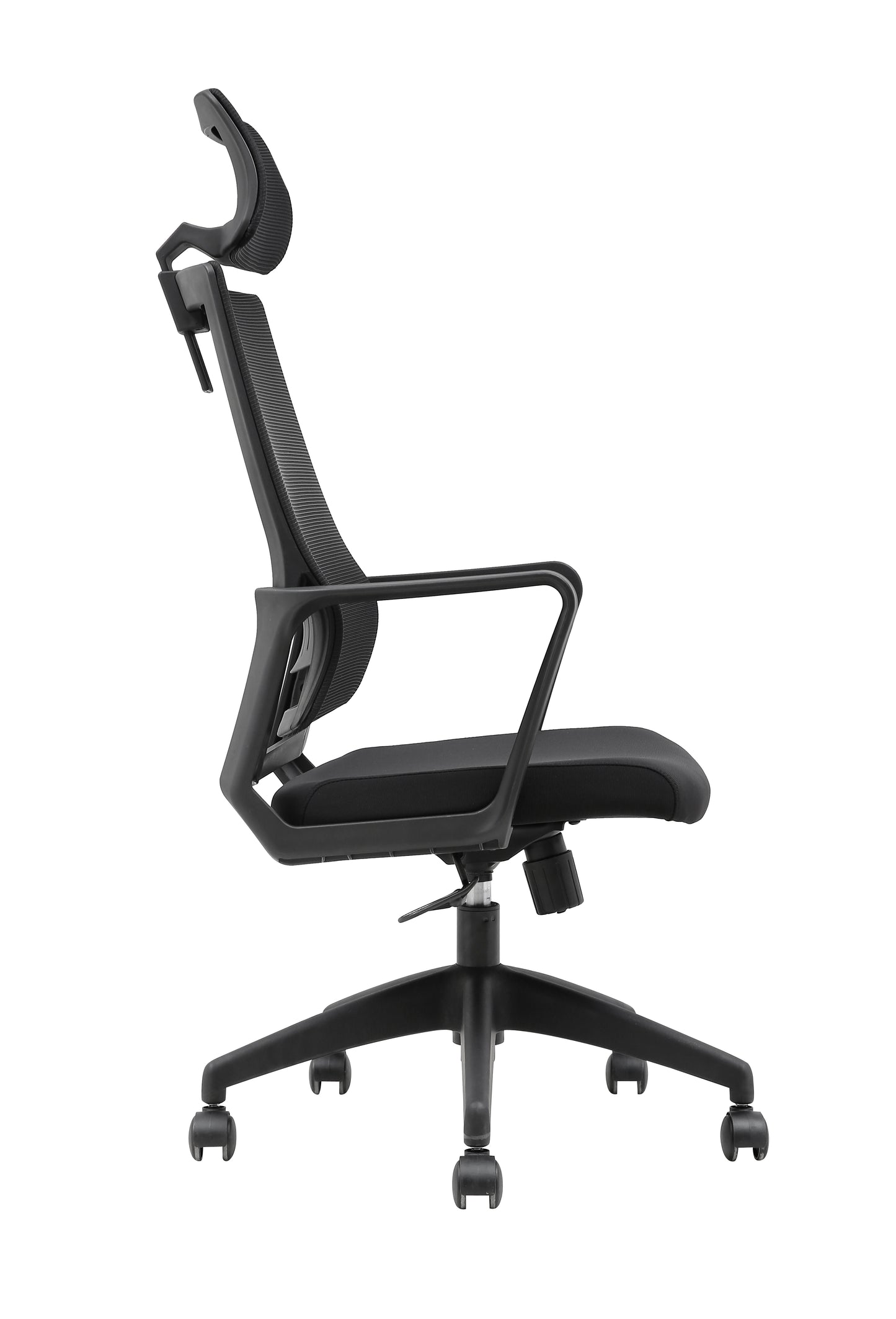 Ergonomic Black Mesh Office Chair with Lumbar Support and Adjustable Features