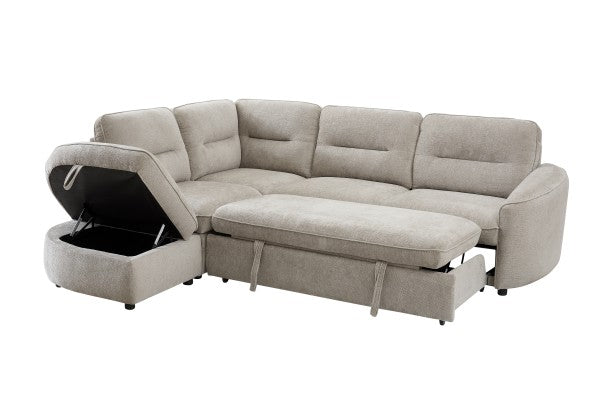 LHF SECTIONAL SLEEPER - BEIGE