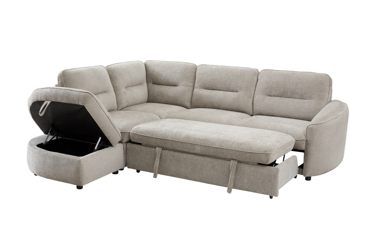 Velvet Sectional Sleeper