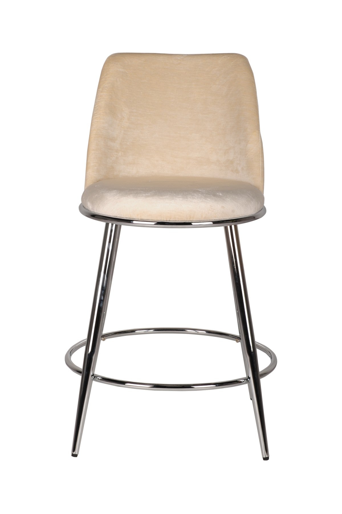 Curved Counter Stool, Set of 2 – Beige