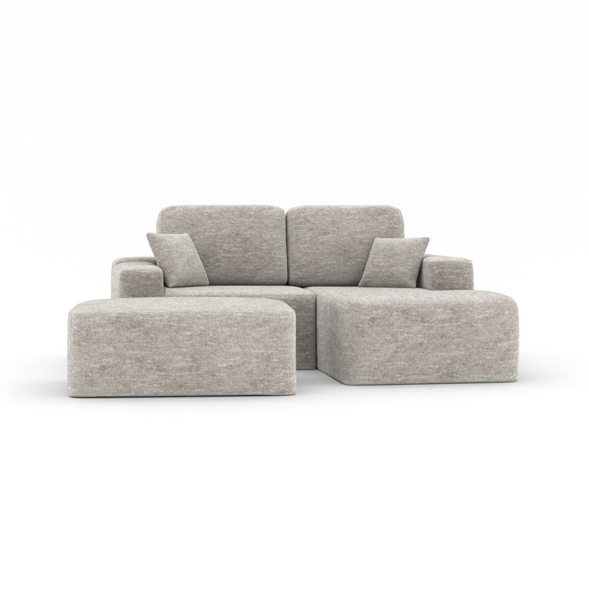 Sectional with Ottoman – Beige