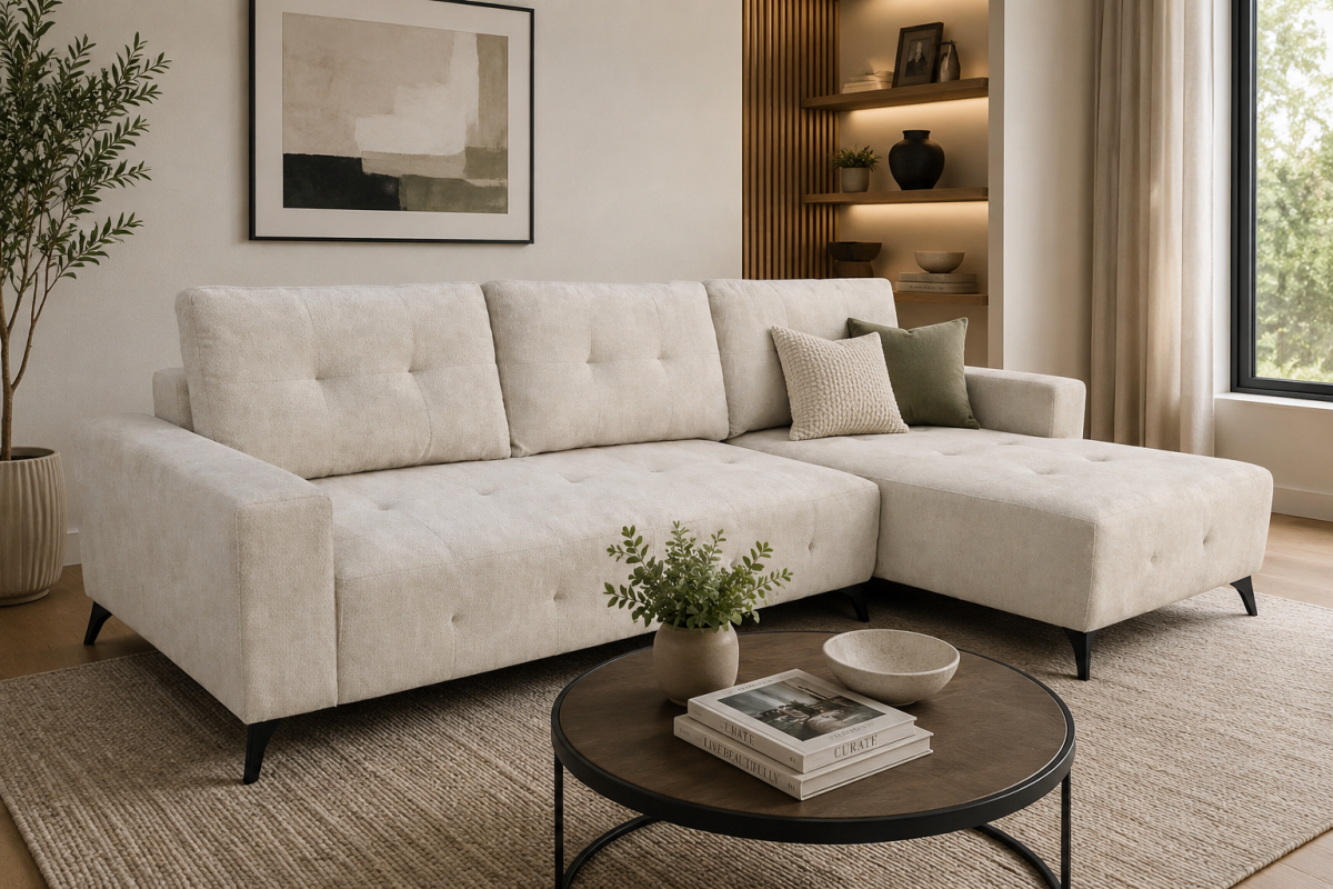Tufted Sectional Sleeper