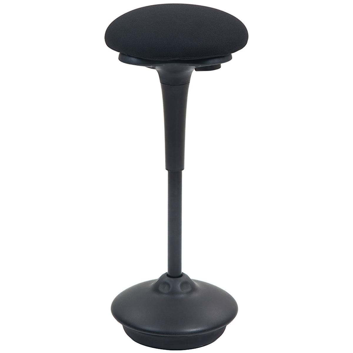 Swivel Standing Desk Chair, Backless Wobble Stool Chair, Black