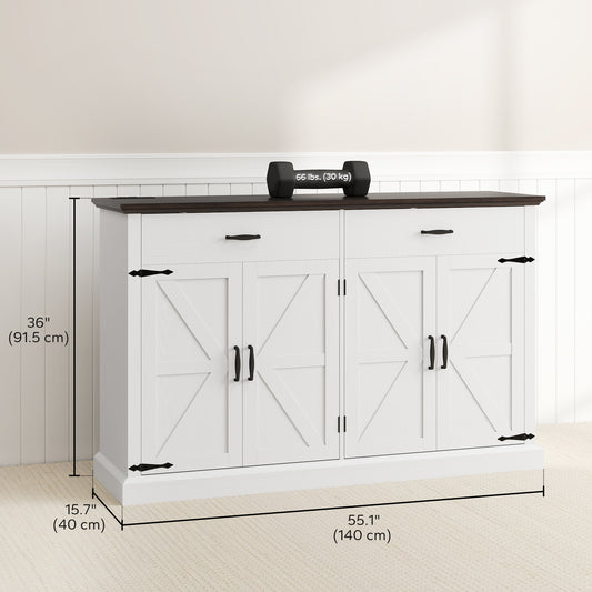 Farmhouse Sideboard with Thick Top – 55"W x 36"H