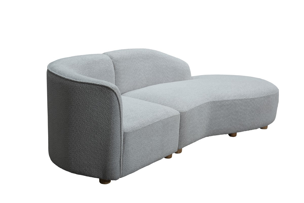 Curved Sofa – Beige (Style 3)