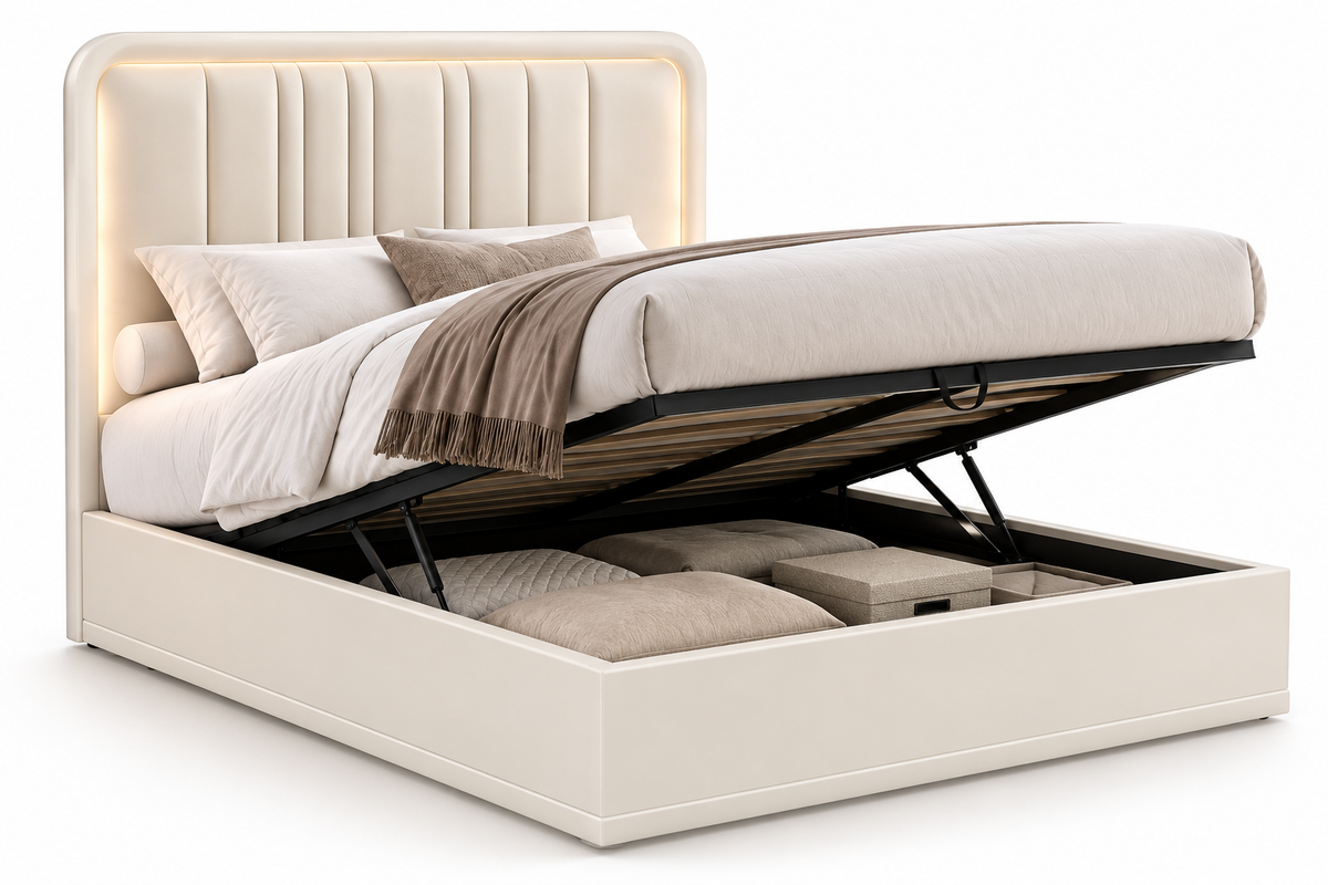 Averra Hydraulic Lift-Up Storage Bedroom Set – Queen & King Complete Bedroom Collection