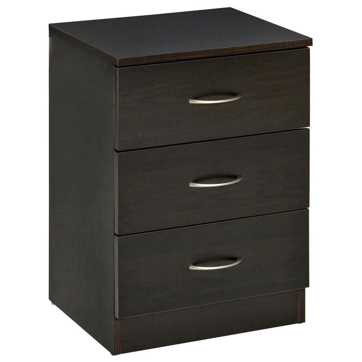 3-Drawer Wood Nightstand – 16"W x 23"H
