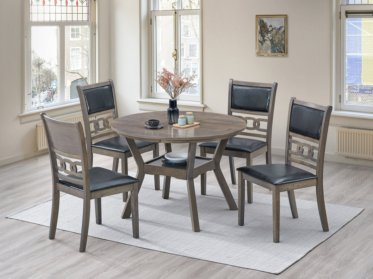 Antique Grey 42" Round Dining Set