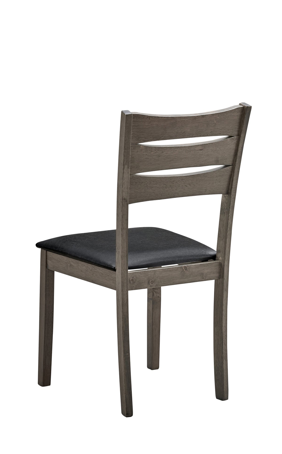 Antique Grey Ladder-Back Dining Chair – Slim – Set of 2