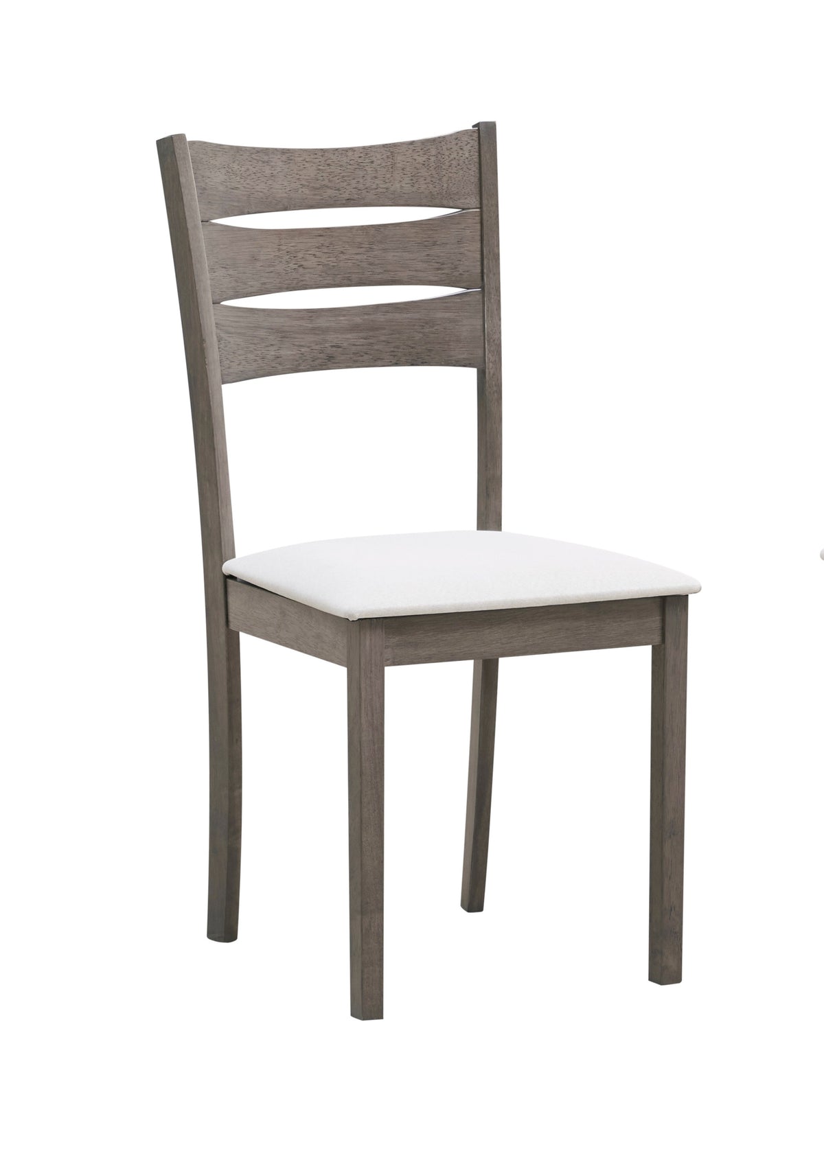 Antique Grey Ladder-Back Dining Set – 55" Table