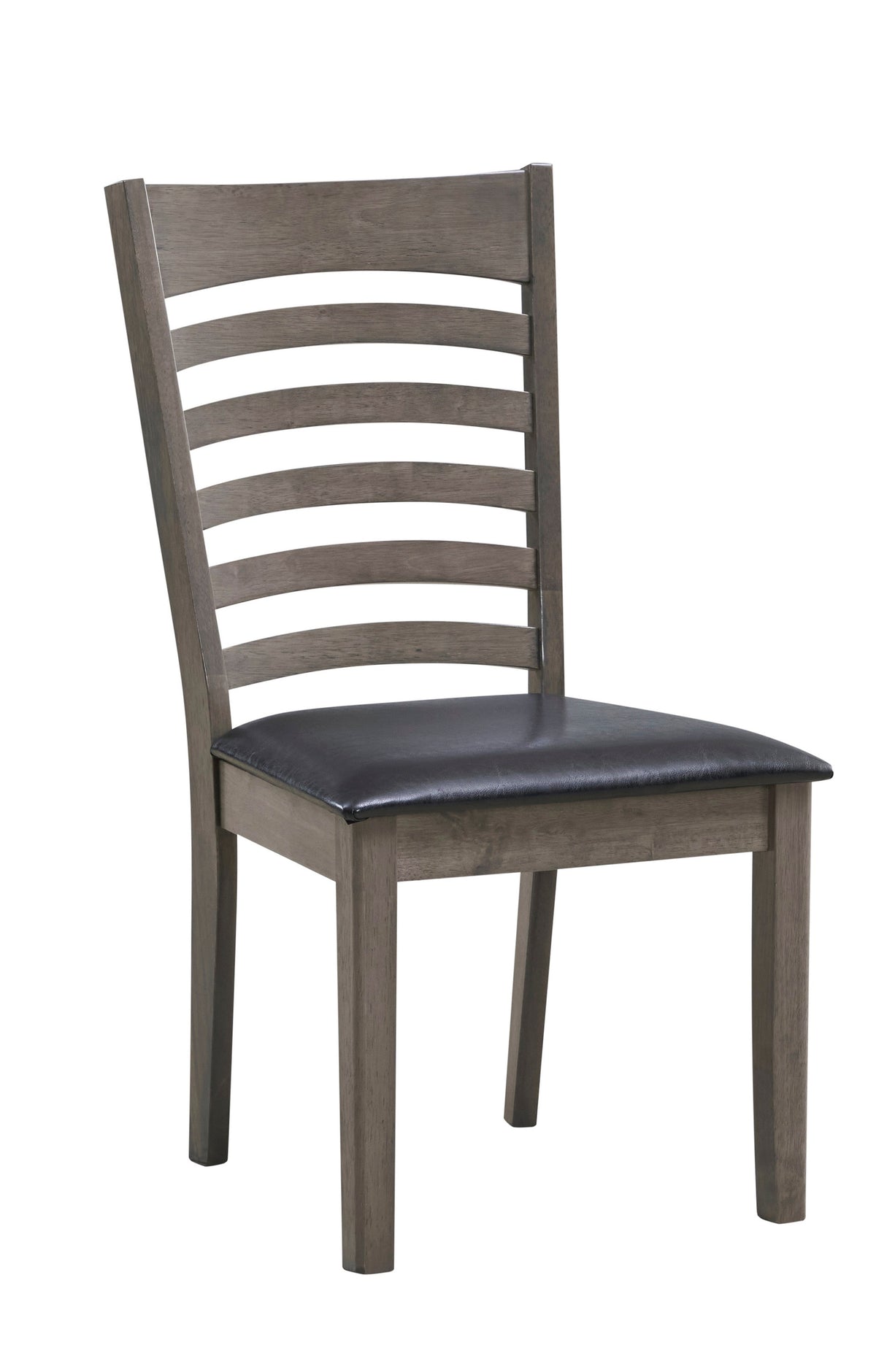 Antique Grey Ladder-Back Dining Chair – Set of 2