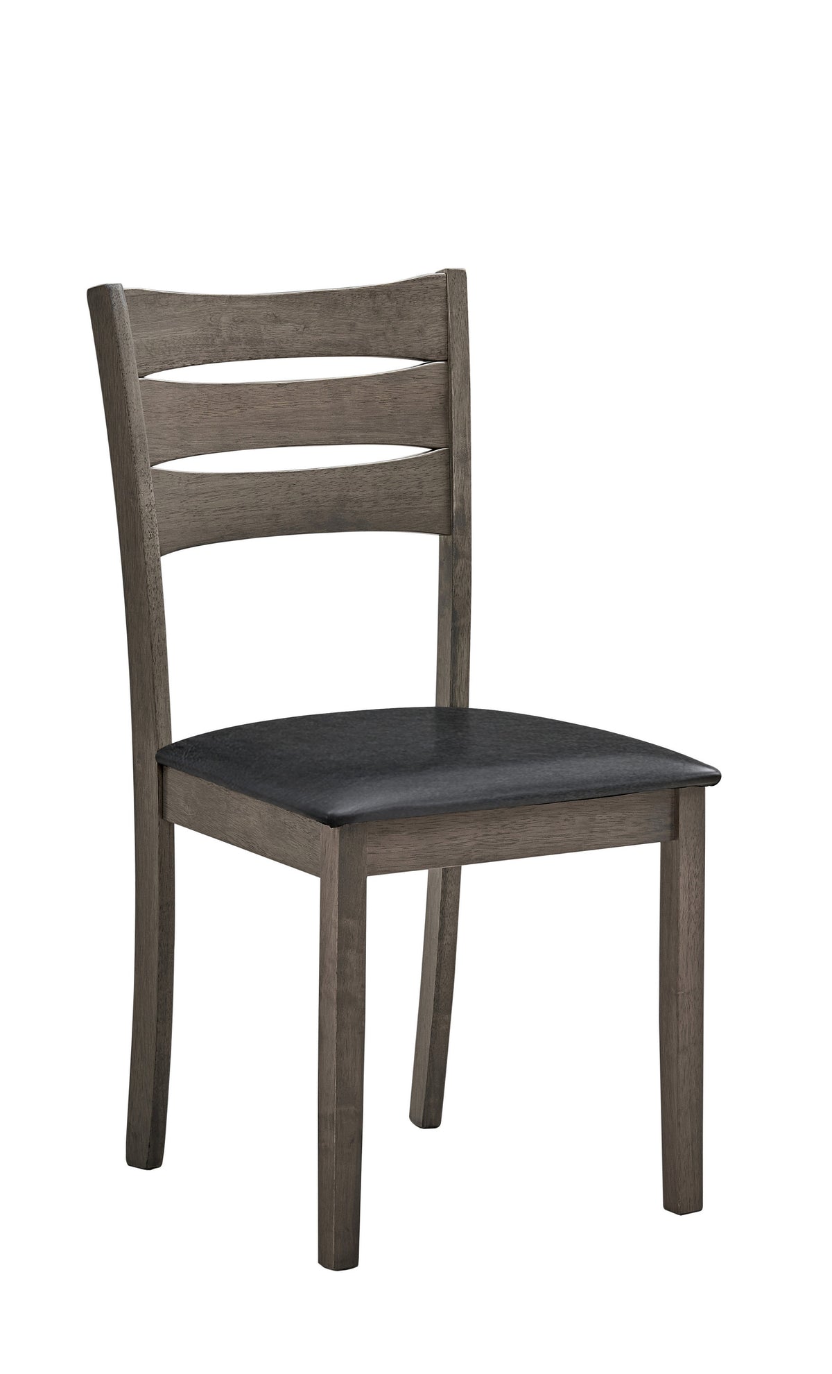 Antique Grey Ladder-Back Dining Chair – Slim – Set of 2