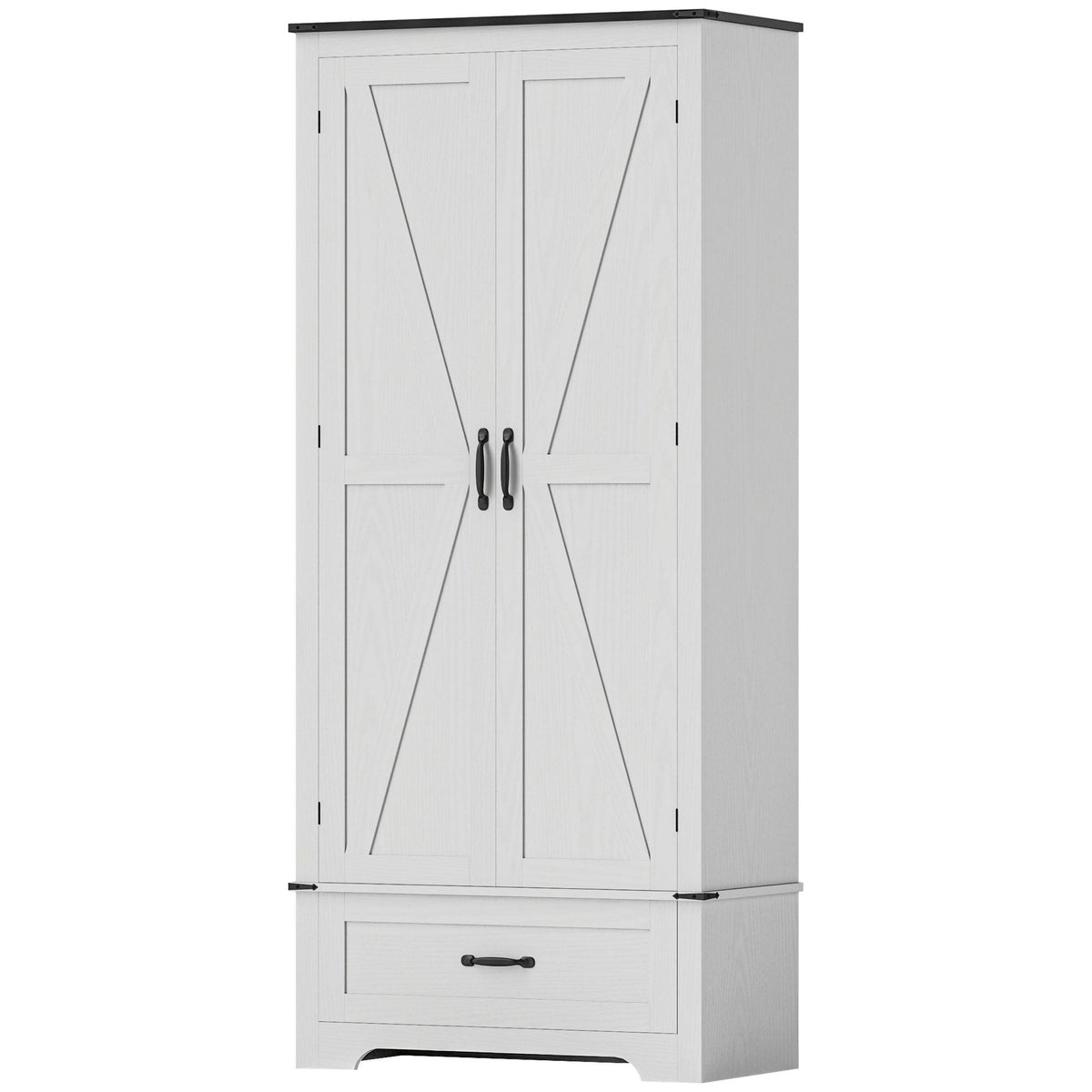 Farmhouse Pantry Cabinet with Adjustable Shelves – 31"W x 72"H