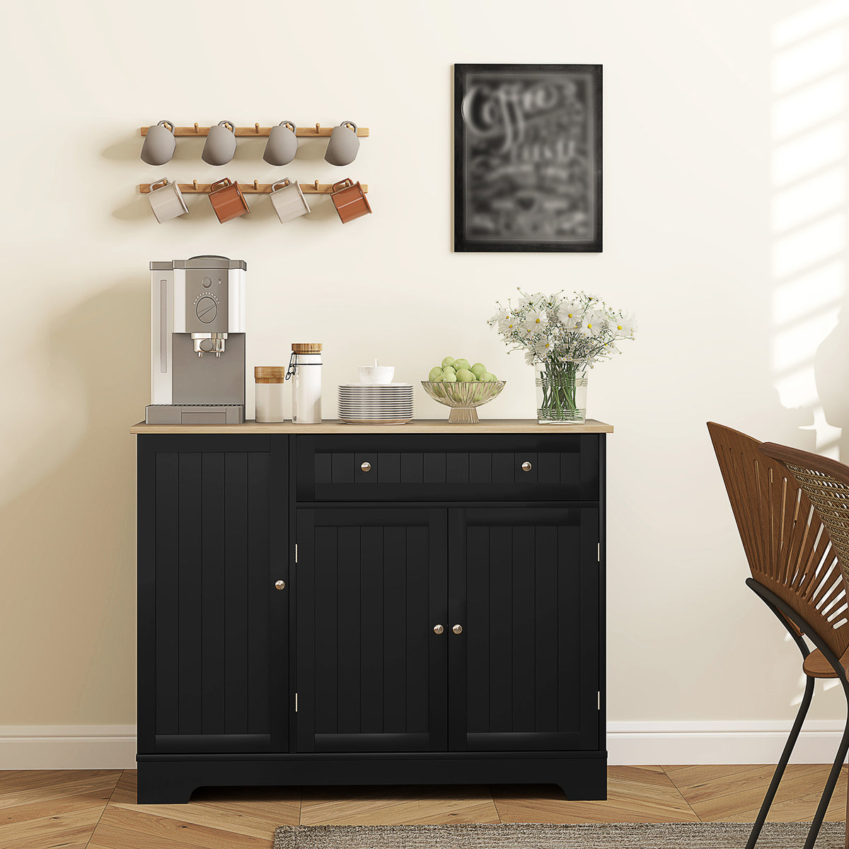 Kitchen Buffet Cabinet with Drawer – 41"W x 33"H