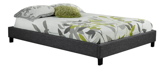 Upholstered Platform Bed Frame – Grey