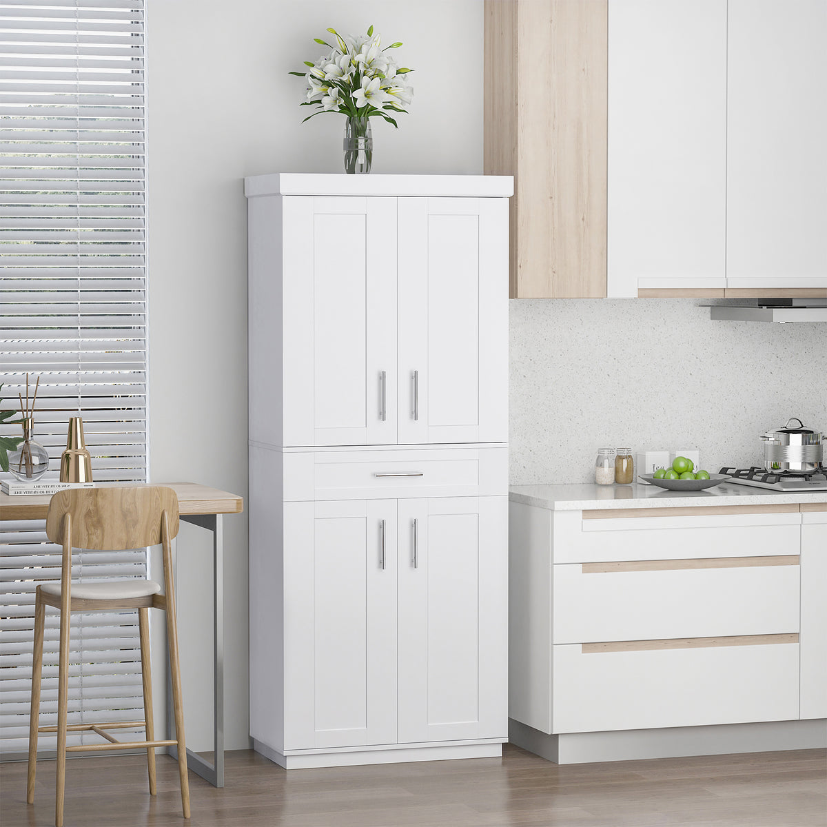Storage Cabinet with 4 Doors – 30"W x 72"H