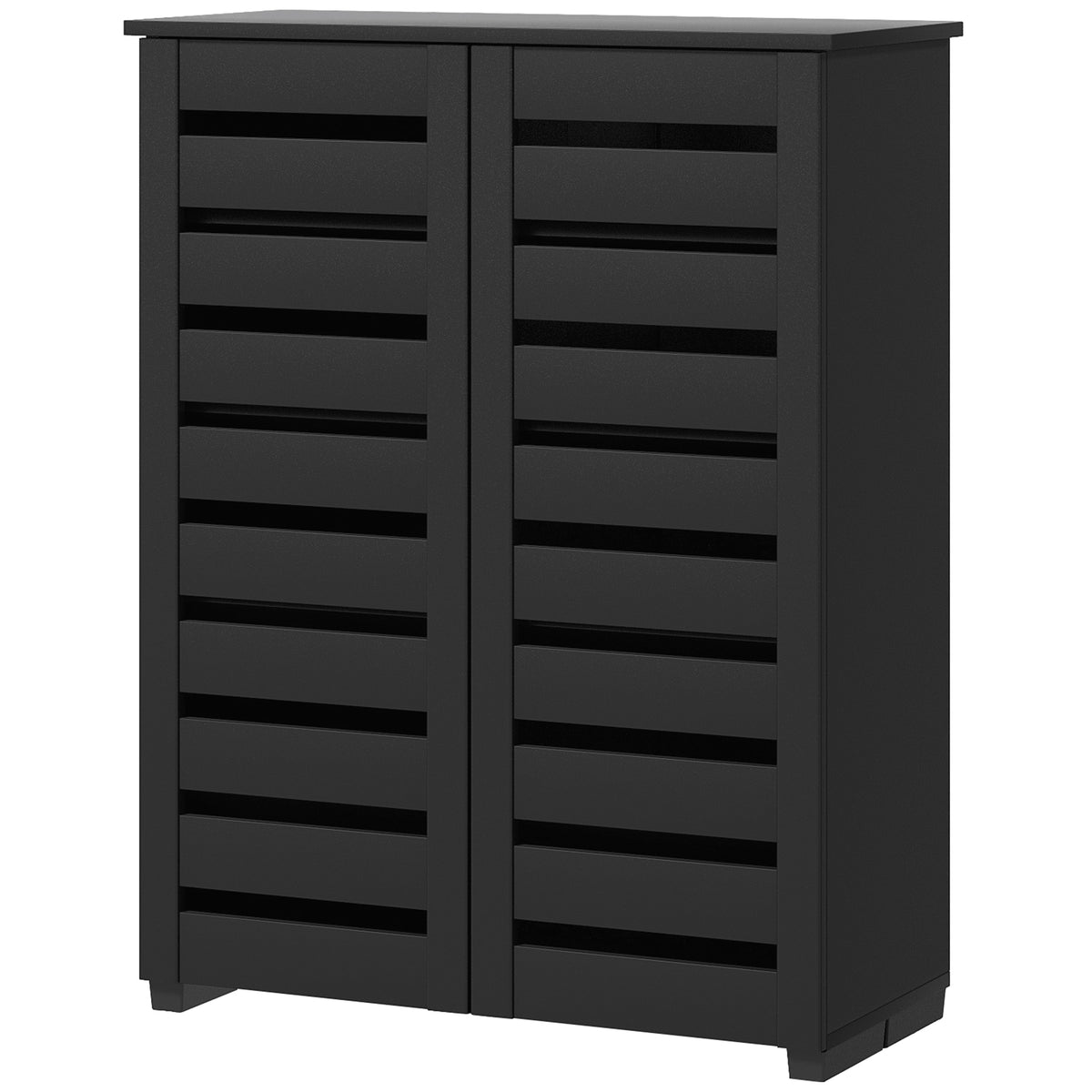 Shoe Cabinet with 2 Slatted Doors – 30"W x 39"H
