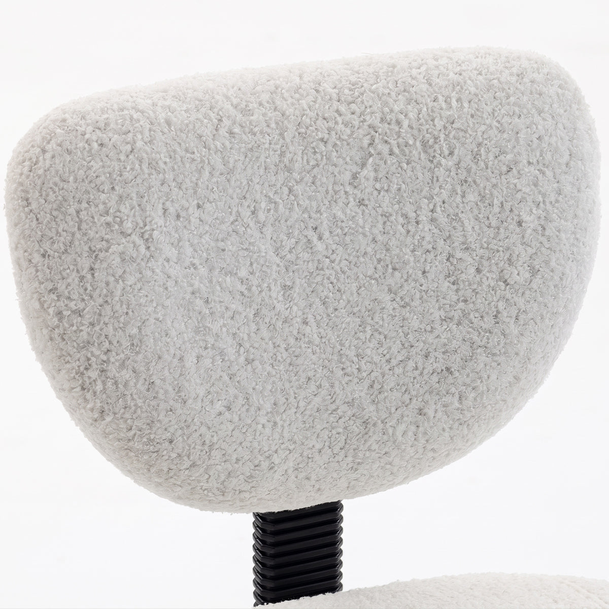 Ergonomic Cross Legged Office Chair with Removable Footrest, Cream