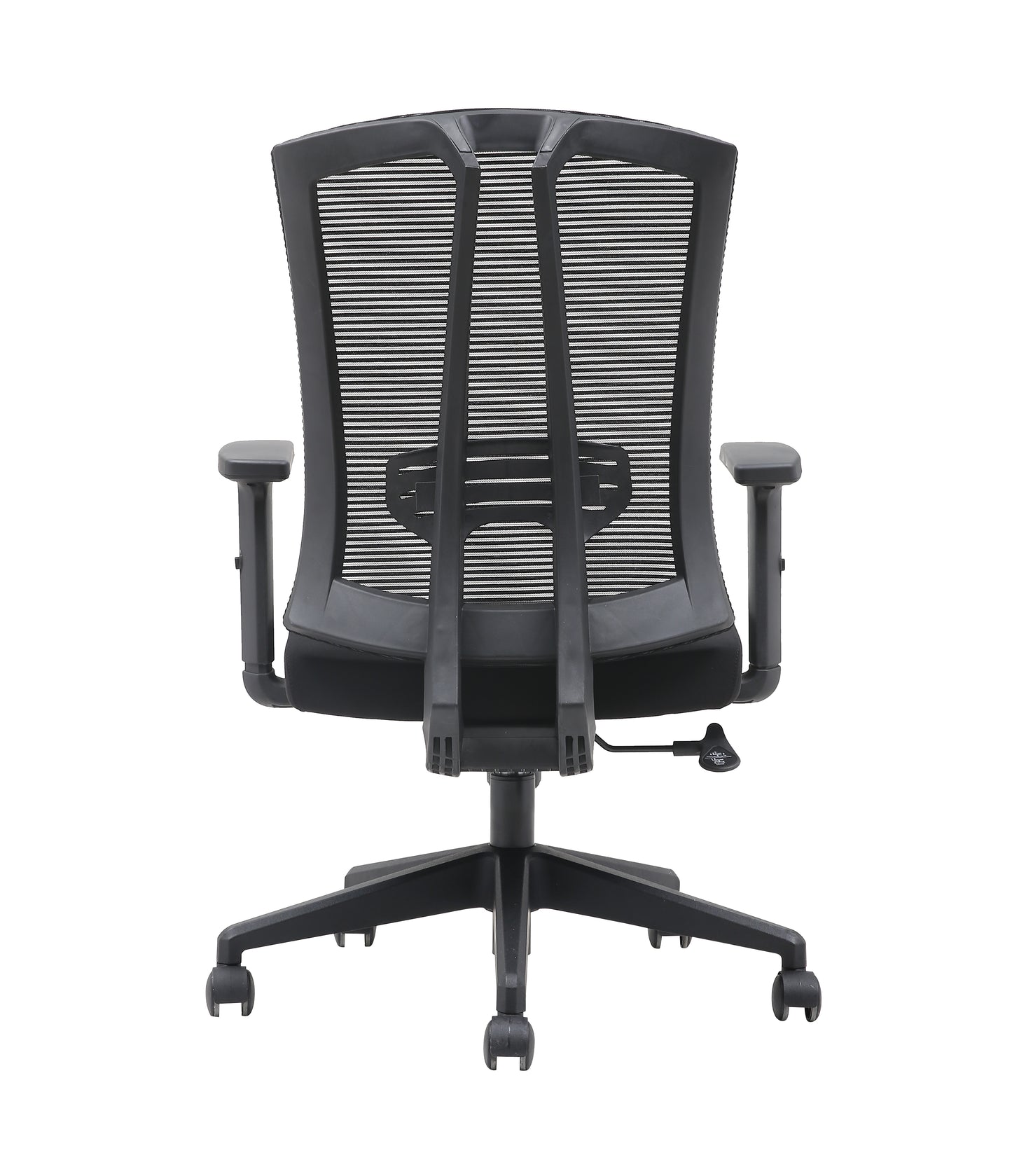 Brassex Aiden Ergonomic Black Mesh Office Chair with Adjustable Lumbar Support
