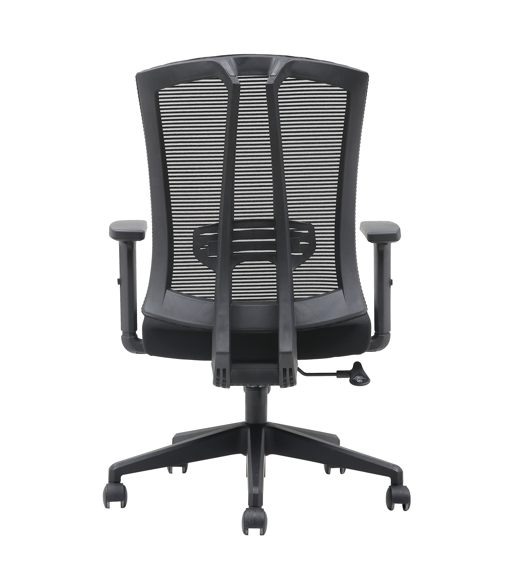 Brassex Aiden Ergonomic Black Mesh Office Chair with Adjustable Lumbar Support