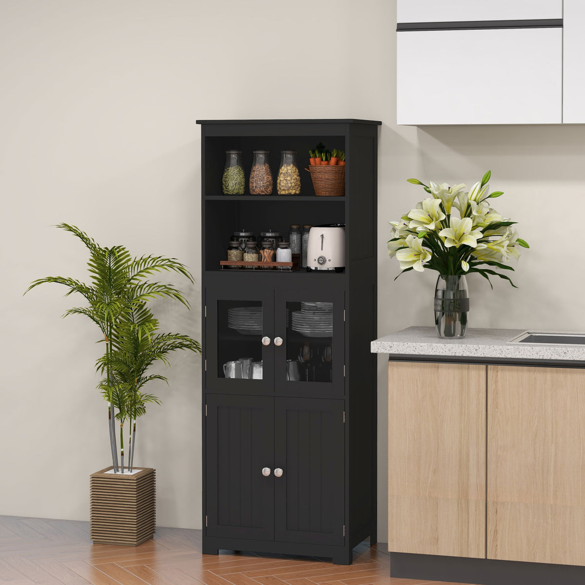 Small Buffet with Hutch – 24"W x 64"H