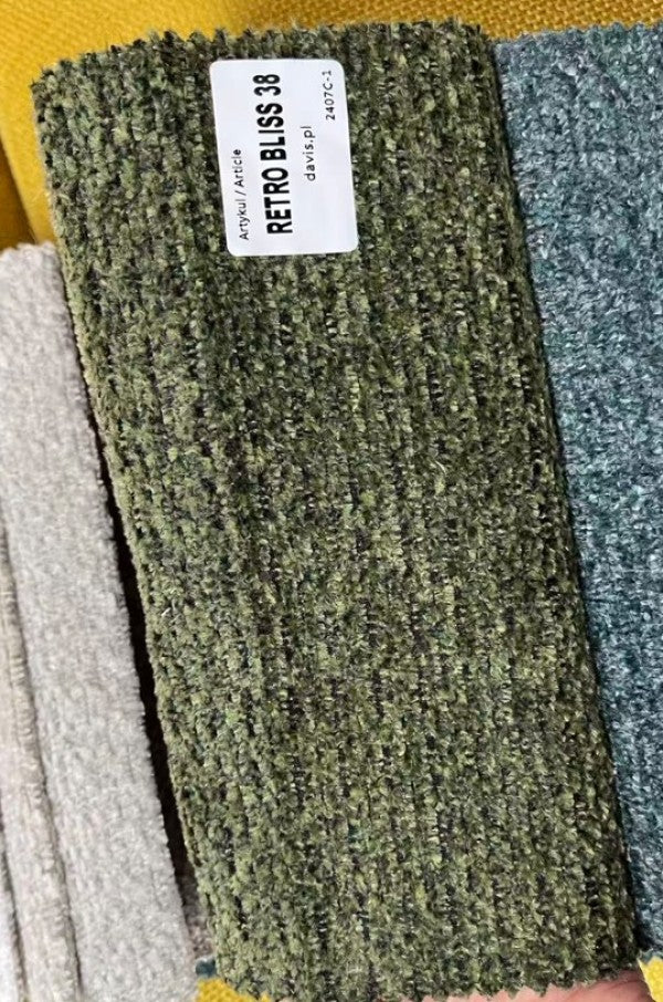 LHF Sectional Sleeper Green Convertible Pull‑Out