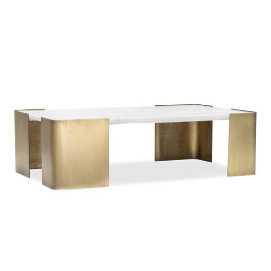 Marble Coffee Table – Gold