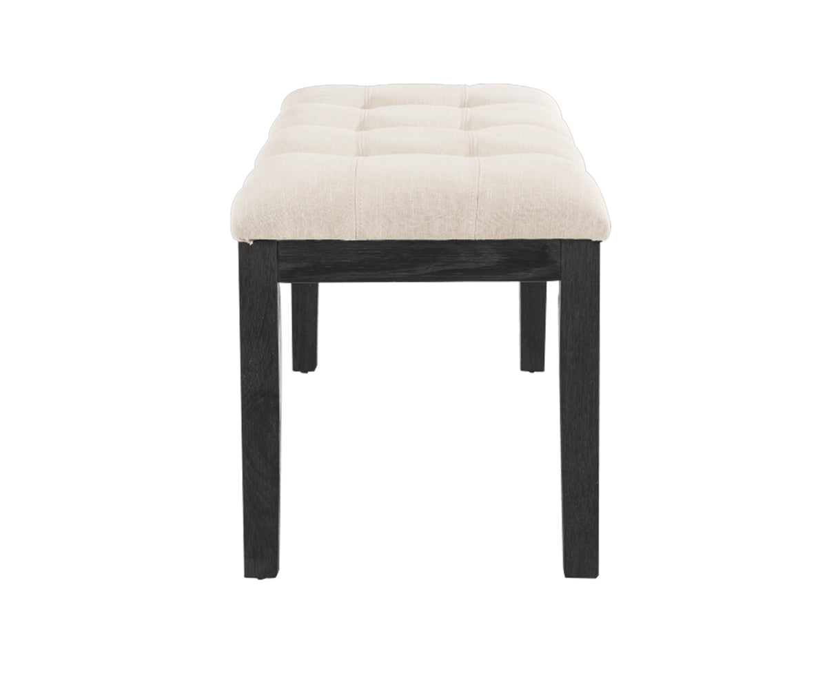 Elisa Upholstered Dining Bench – Beige