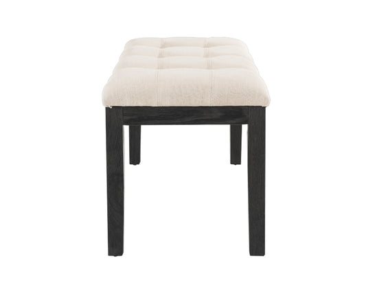 Elisa Upholstered Dining Bench – Beige