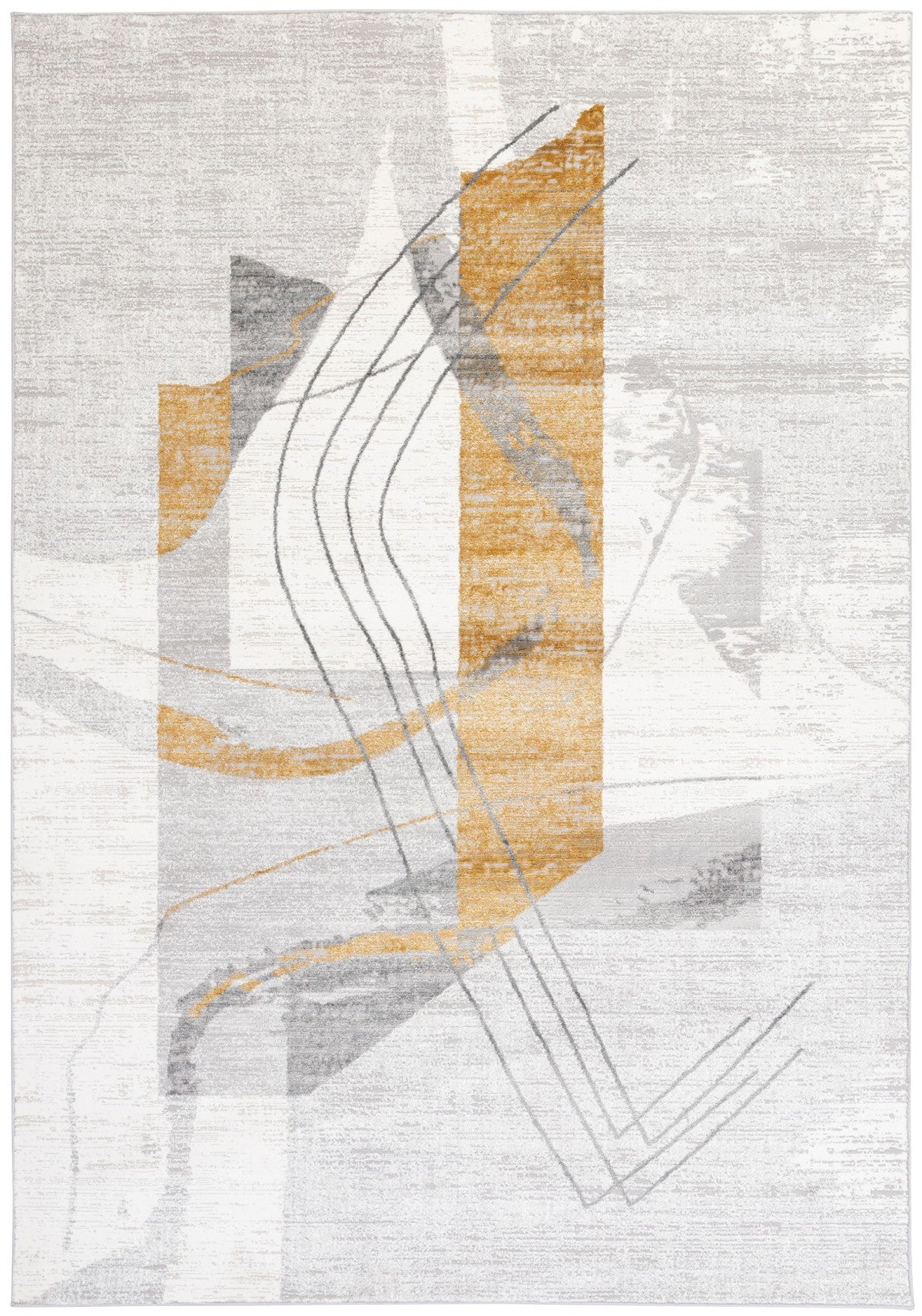 Vibrant Yellow Modern Hand-Tufted Area Rug for Living Room