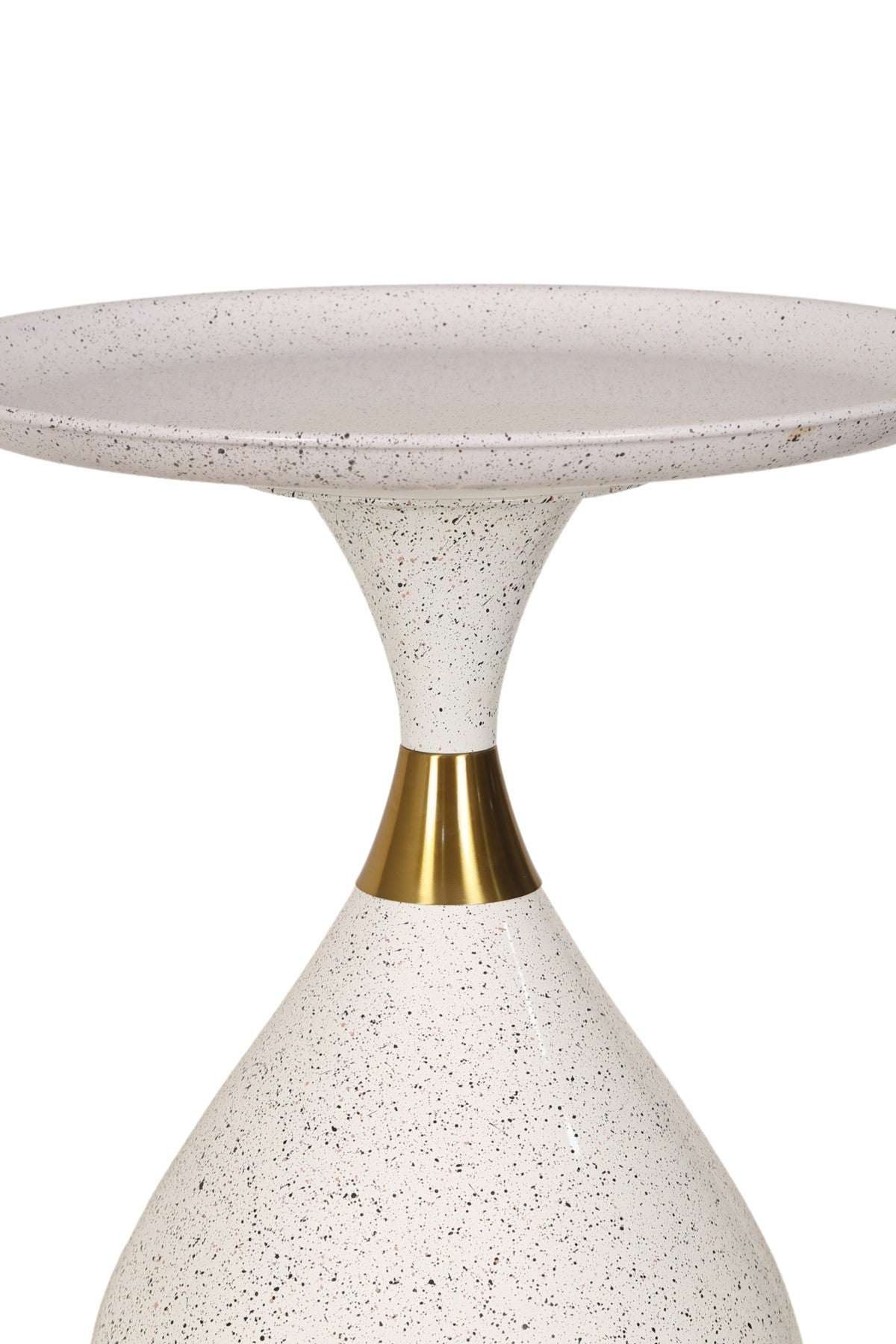 Curved Accent Table – White