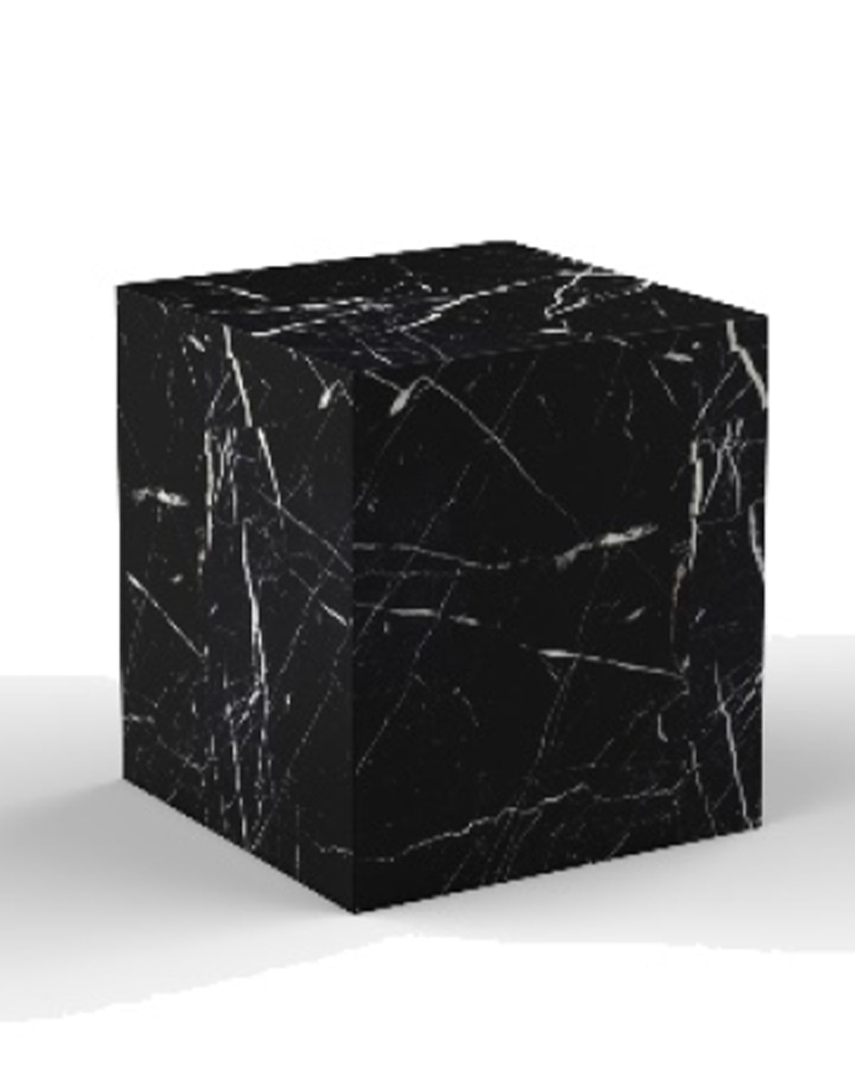 Marble Side Table – Black