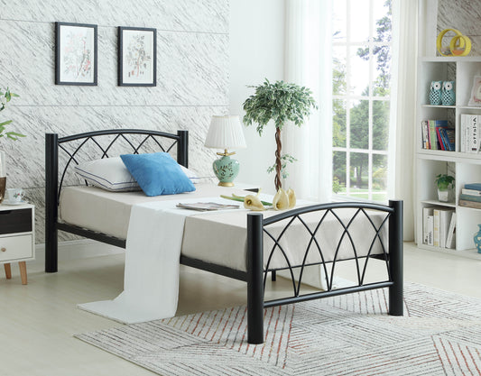 Classic Black Metal Bed Frame