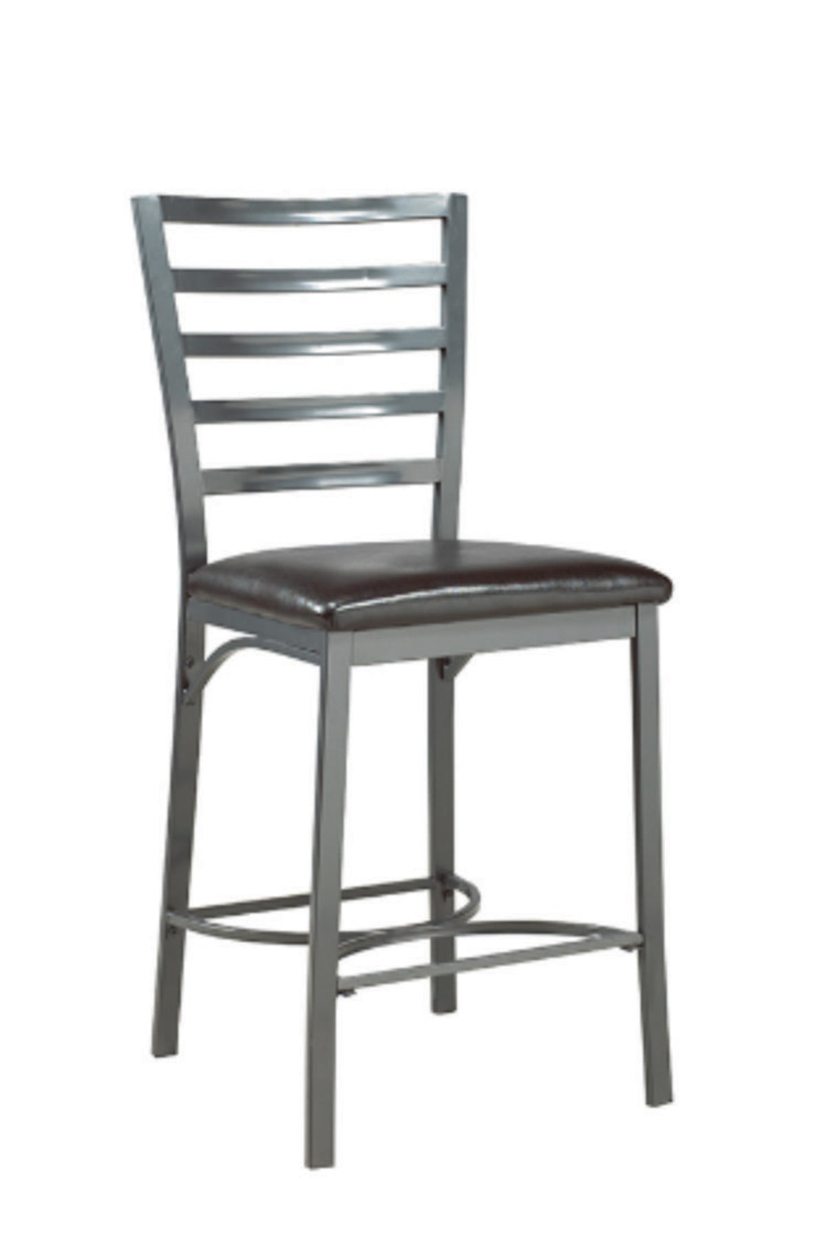 Black PU Bar Stool – Set of 2