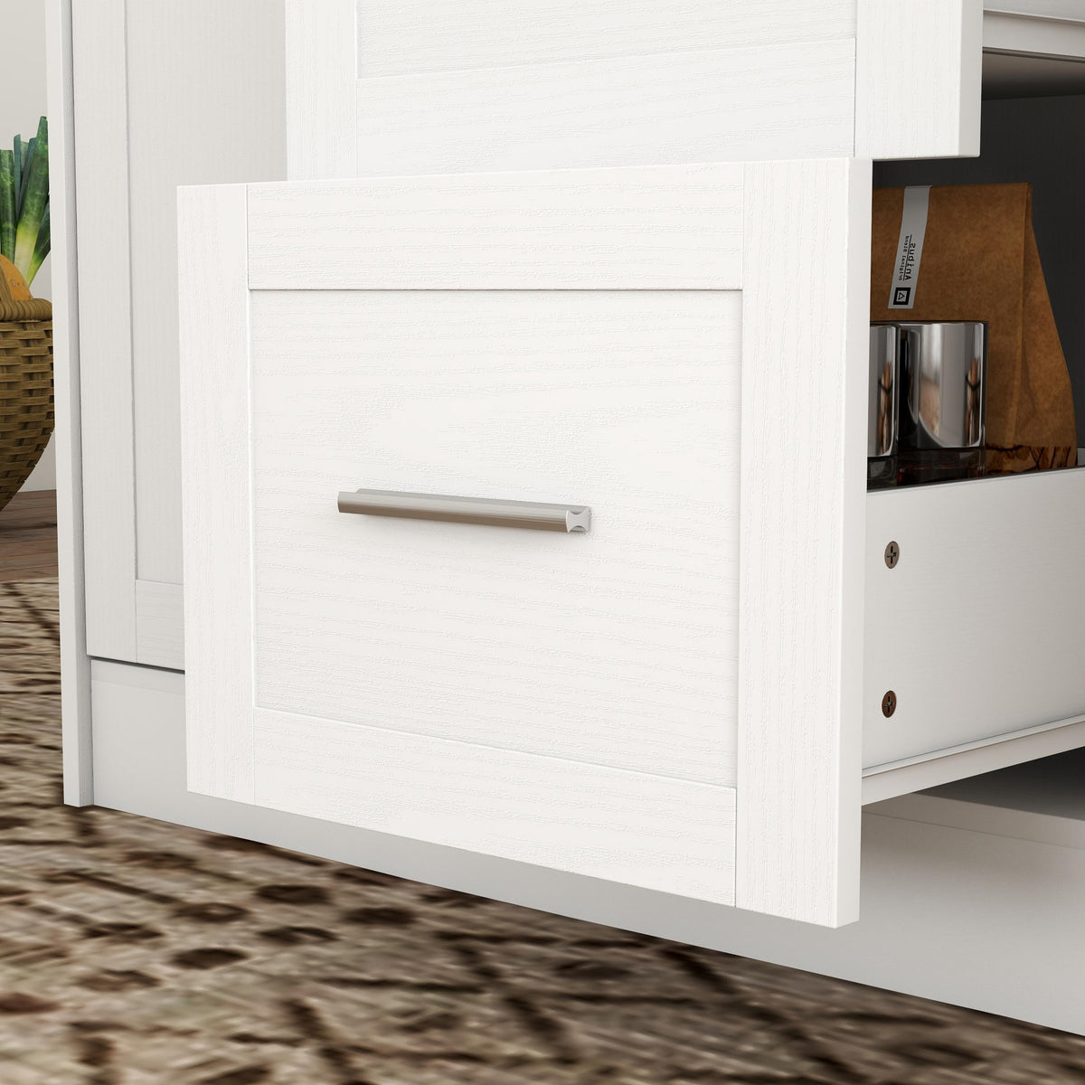 Kitchen Island with Storage Cabinets – 43"W x 36"H