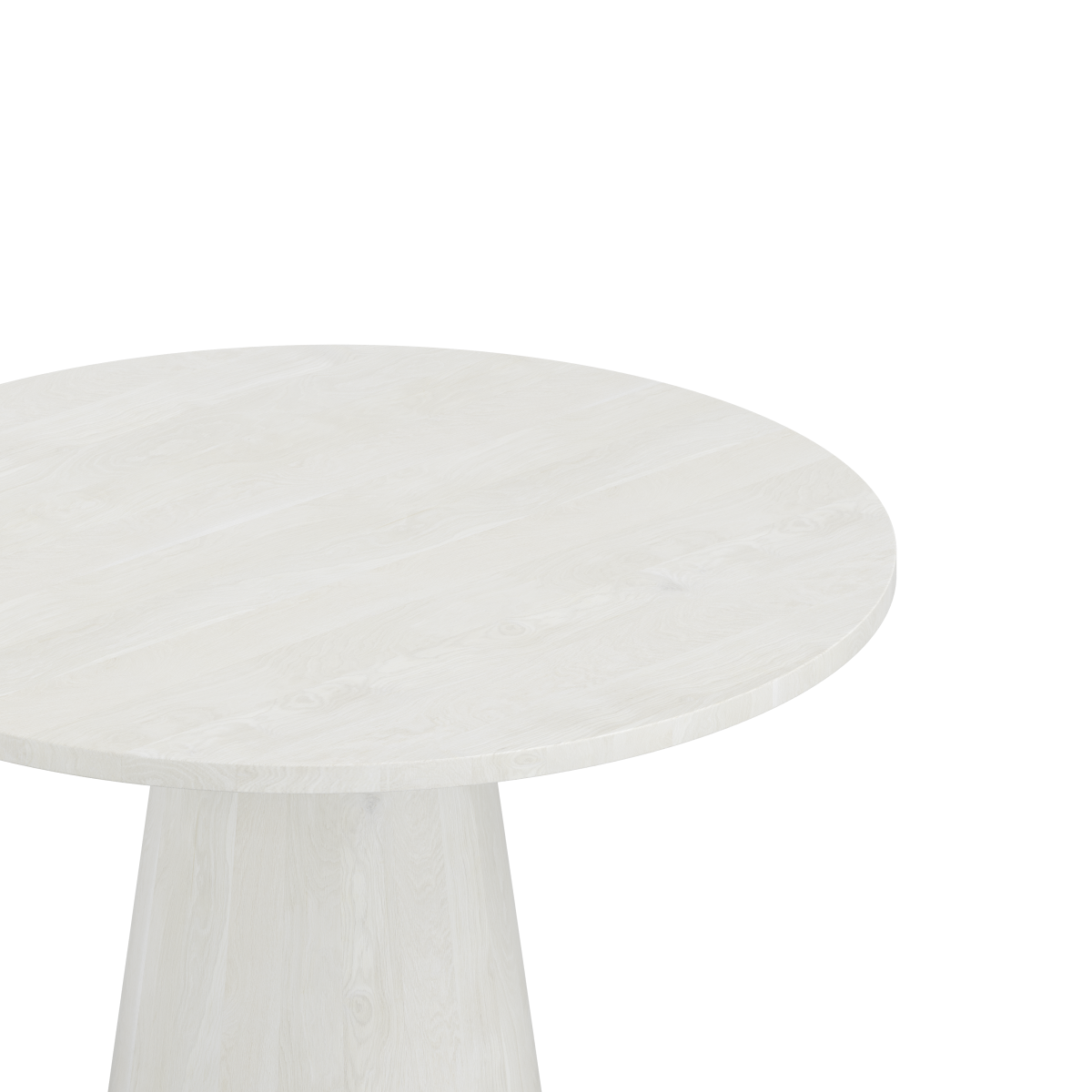 Curved Mango Wood 5-Piece Dining Set – White Vigo