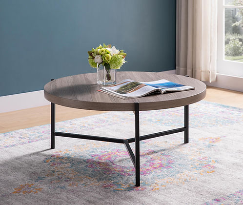 IF-3225 Modern Round Coffee Table 37in Diameter 17in Height