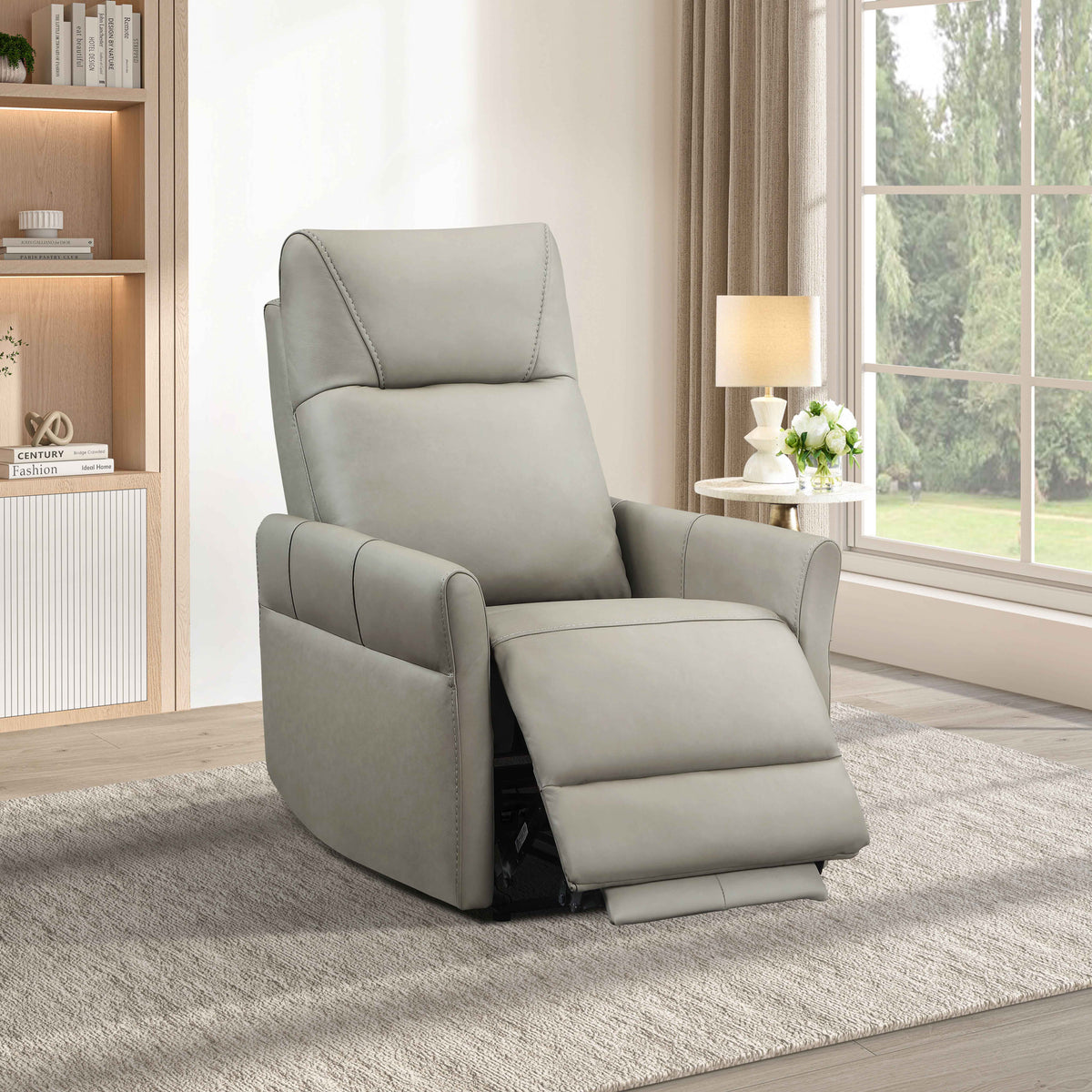 Dual Power Recliner – Top Grain Leather Match