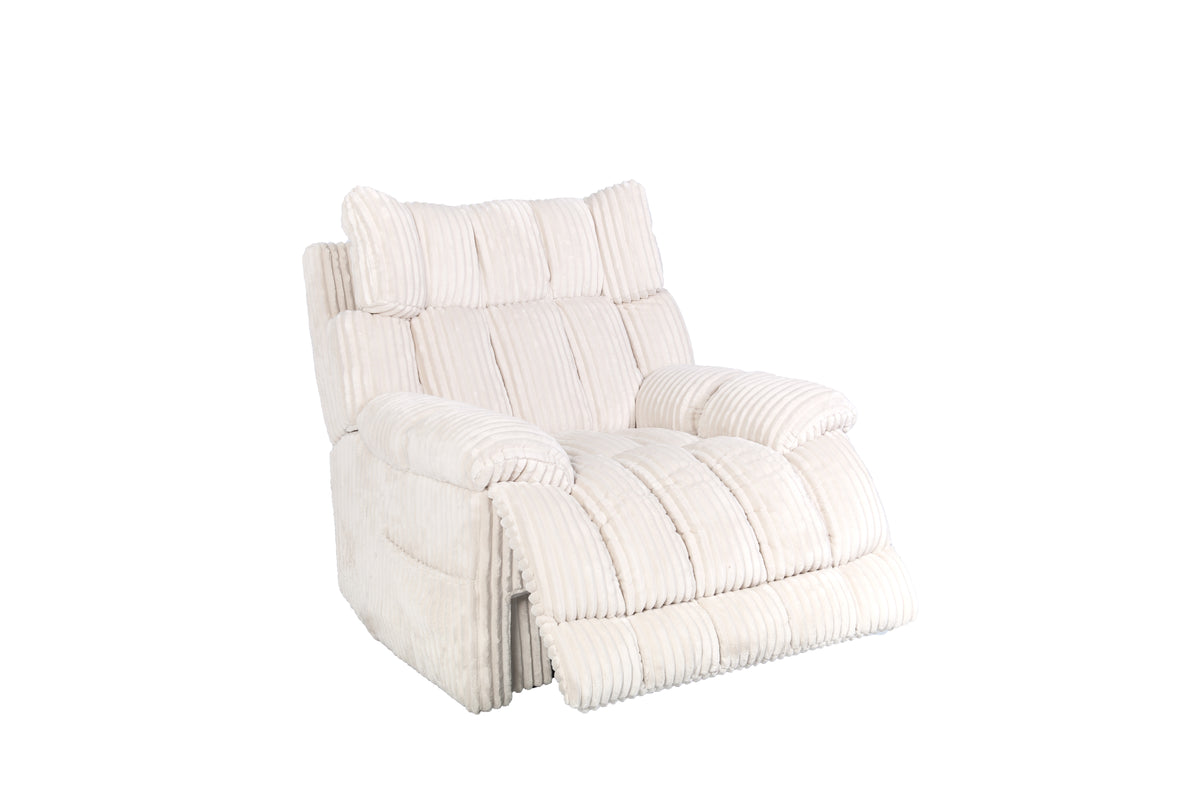 Dual Power Recliner – Creme