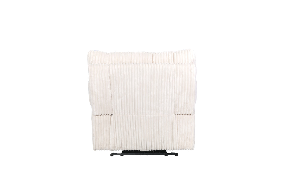 Dual Power Recliner – Creme