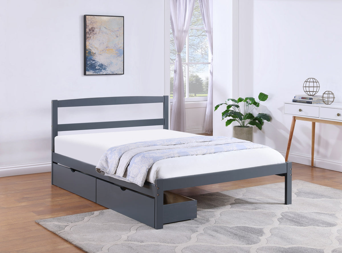 Single Panel Bed – Solid Wood Finish