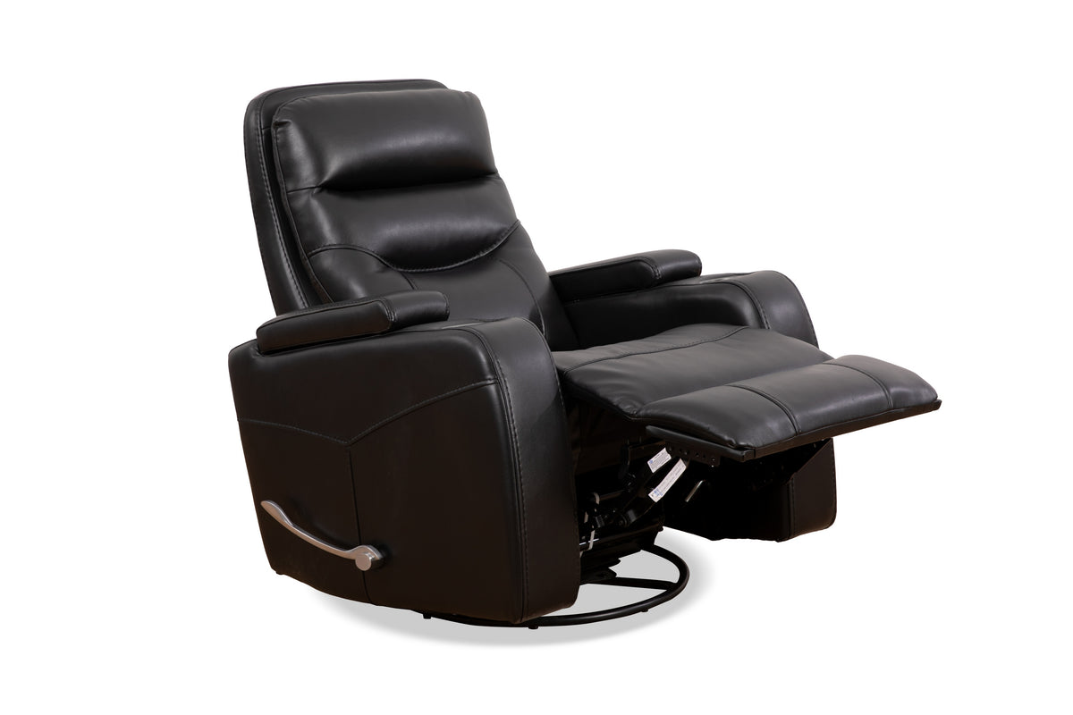 Swivel Glider Recliner – Black