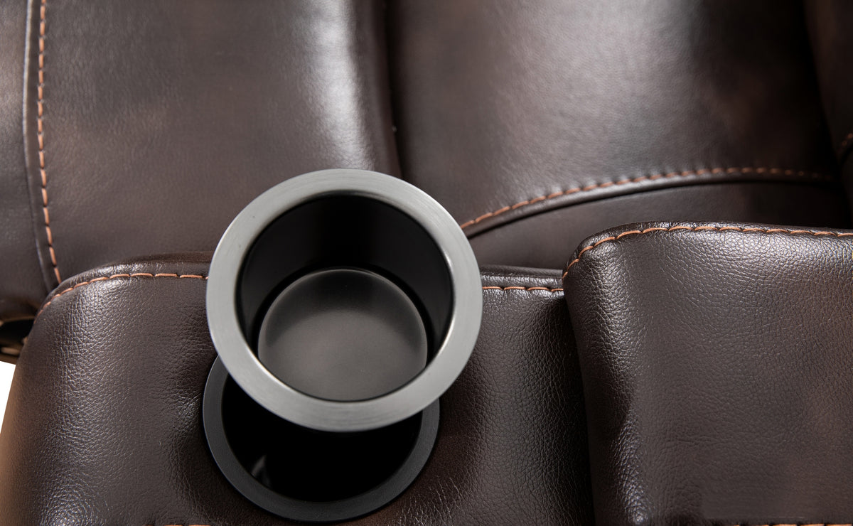 Swivel Glider Recliner – Brown