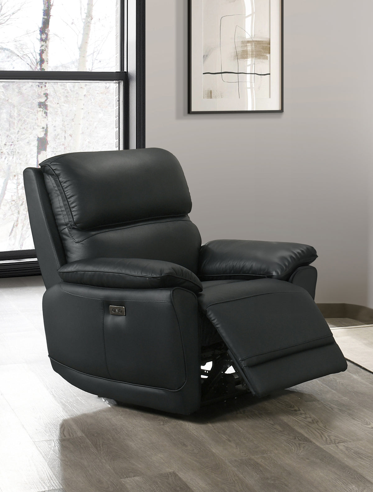 Power Reclining 3-Piece Living Room Set Dark Chocolate Brown Leather