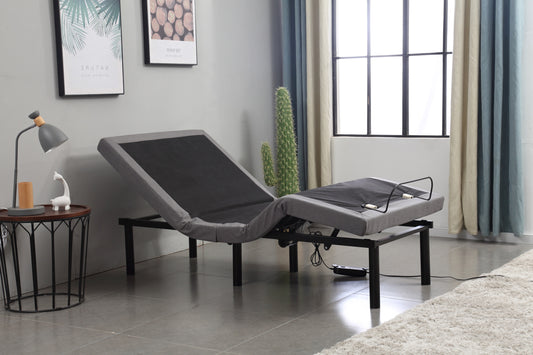 Deluxe Electric Adjustable Bed Base with Massage, LED & USB