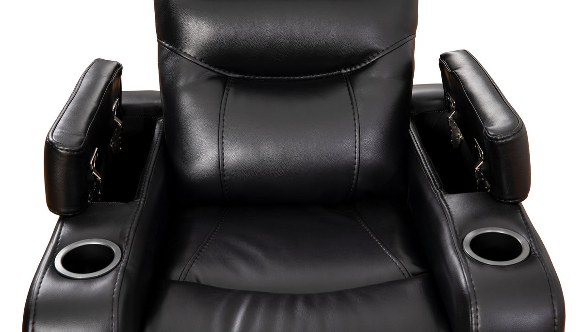 Swivel Glider Recliner – Black