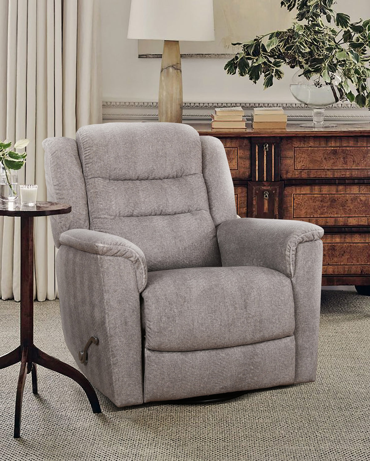 Plush Swivel Glider Recliner