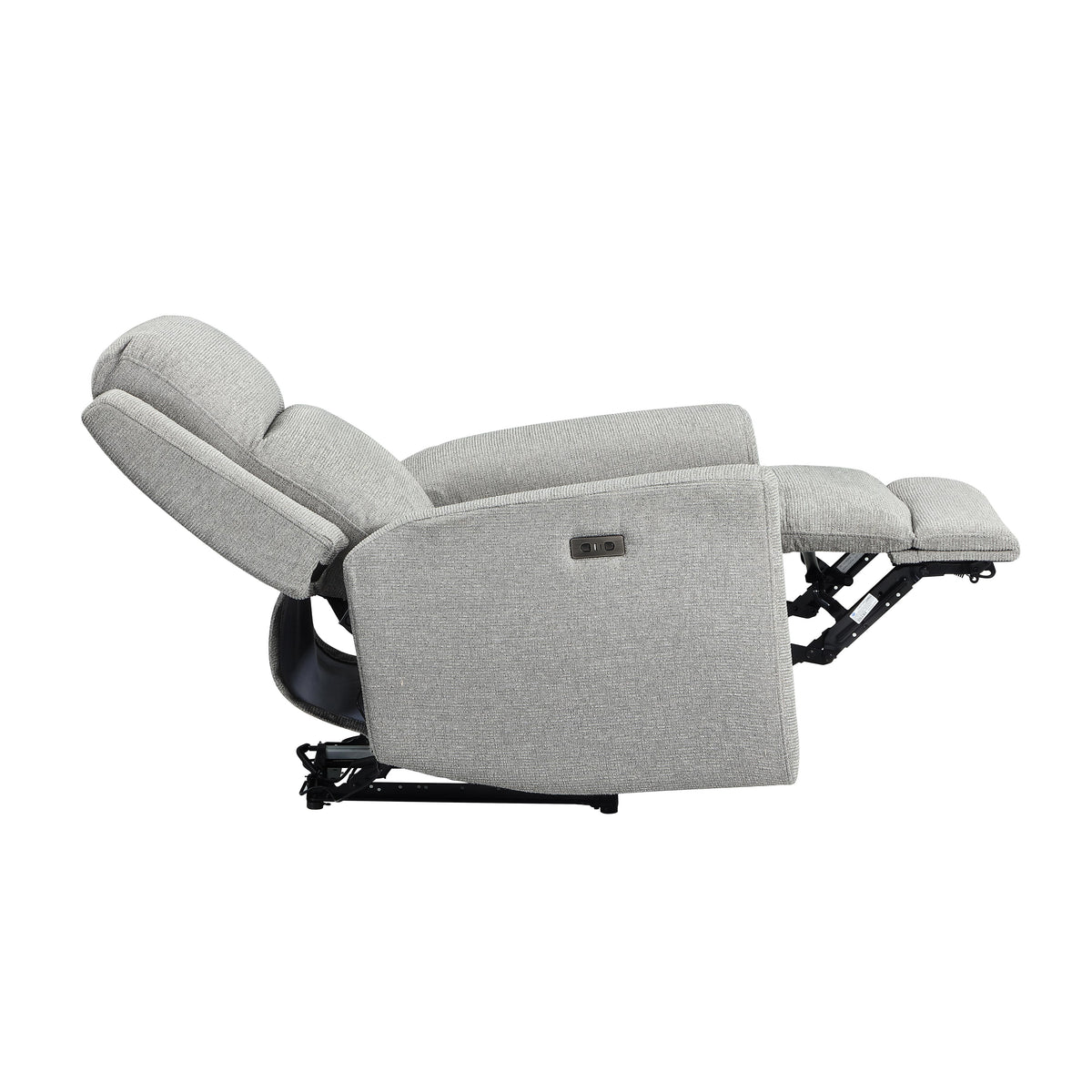 Fabric Power Reclining 3-Piece Living Room Set – Grey