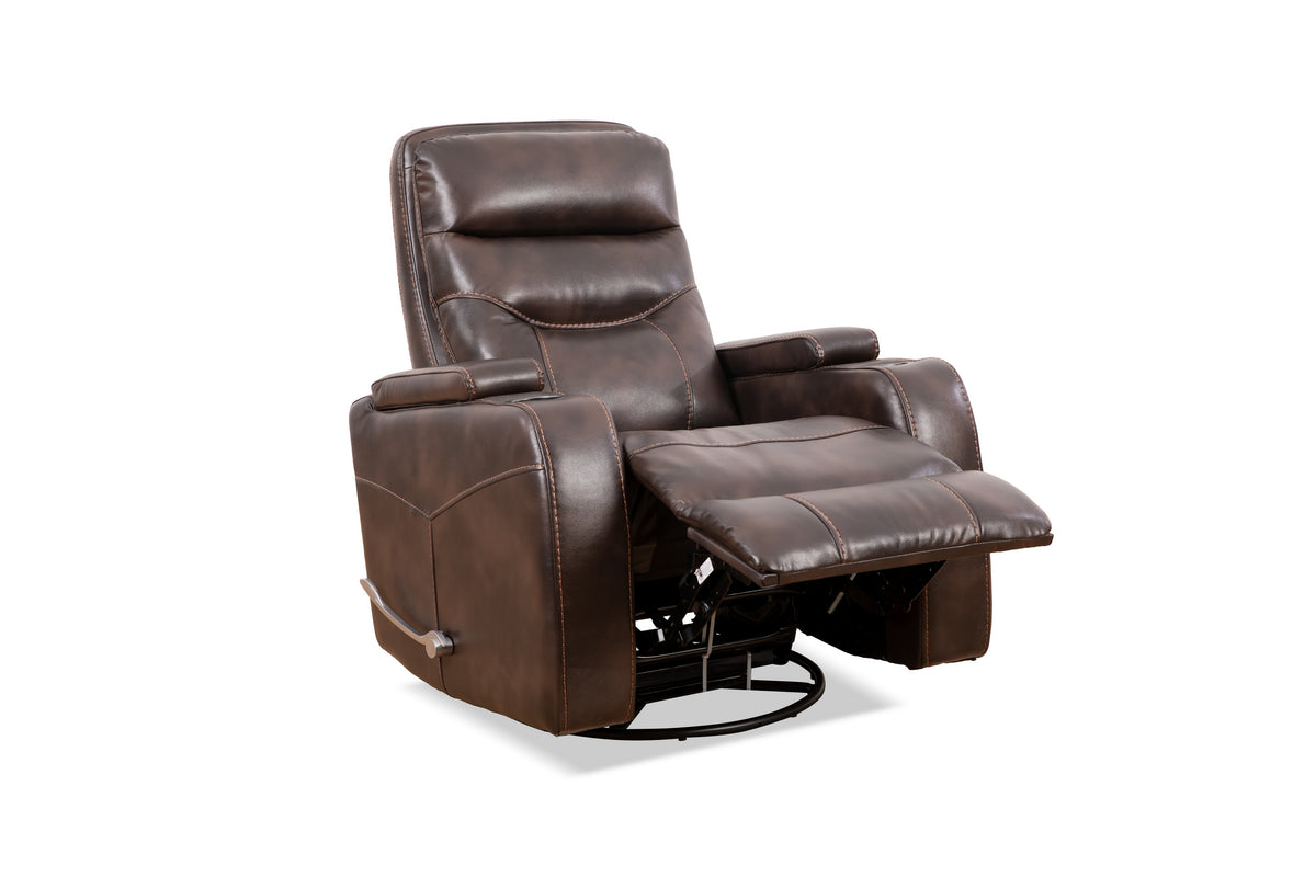 Swivel Glider Recliner – Brown
